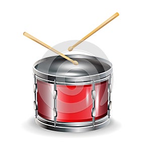 Drums with sticks