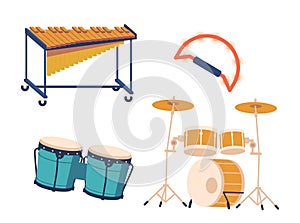 Drums, And Tambourine Are Some Of The Iconic Musical Jazz Instruments That Create The Soulful, Rhythmic, Vector