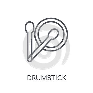 Drumstick linear icon. Modern outline Drumstick logo concept on