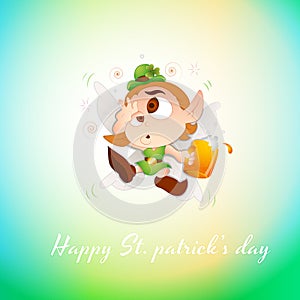 Drunk Baby Leprechaun Greeting