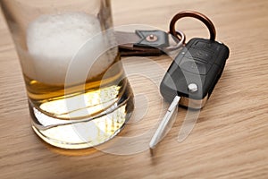 Drunk driving concept