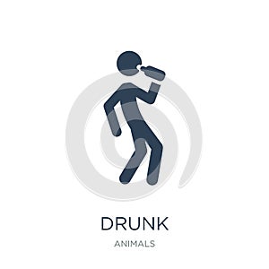 drunk icon in trendy design style. drunk icon isolated on white background. drunk icon simple and modern flat symbol for