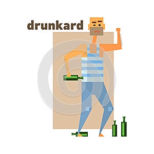 Drunkard Abstract Figure