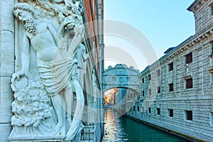 Drunkenness of Noah sculpture in Venice