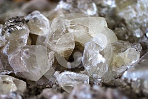 Druse of calcite crystalls