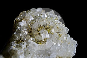 Druse of rhinestone closeup