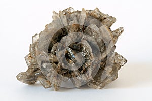 Druze of gypsum crystals