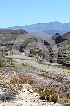 Dry but beautiful nature in Big Bend National Park in Texas