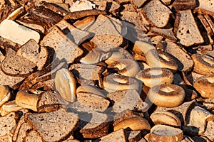 Dry Bread Waste Leftover Food