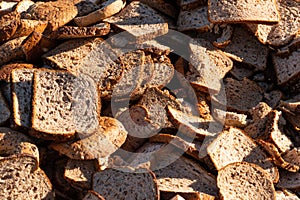 Dry Bread Waste Leftover Food