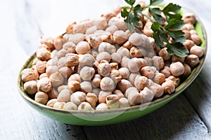 Dry chickpea or garbanzo beans