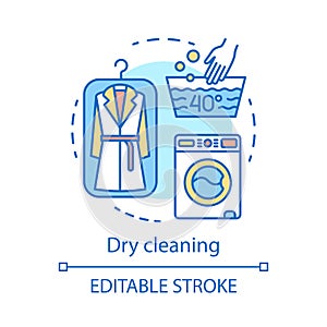 Dry cleaning concept icon