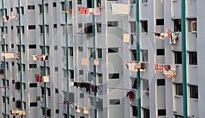 Dry clothes outside windows in singapore