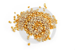 dry corn kernels