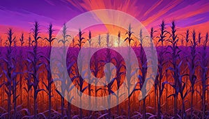 Dry corns background