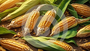 Dry corns background