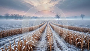 Dry corns background