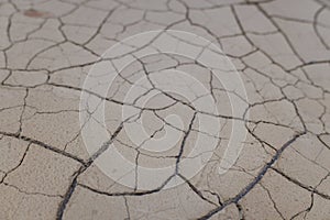 Dry cracked desert ground background