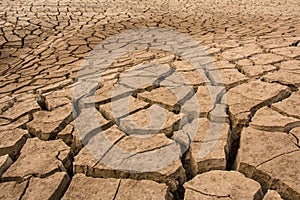 Dry cracked earth background