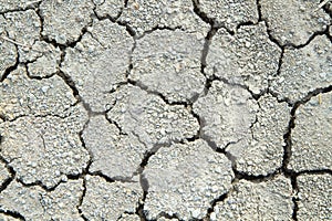 Dry cracked earth background, clay desert texture