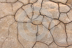 Dry cracked earth background. Cracked mud pattern. Soil In crack