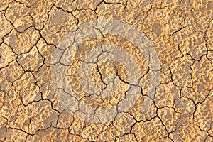 Dry cracked earth background. Cracked mud pattern. Soil In crack