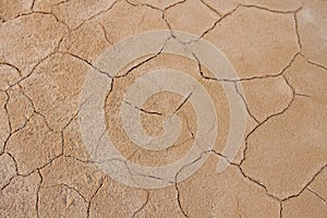 Dry cracked earth background. Cracked mud pattern. Soil In crack