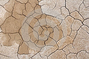 Dry cracked earth background. Cracked mud pattern. Soil In crack