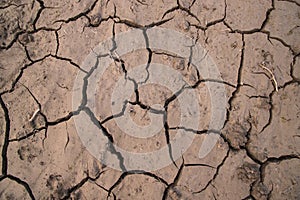 Dry cracked earth background, global warming, climate change concept