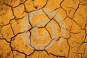 Dry cracked earth background, global warming, climate change concept