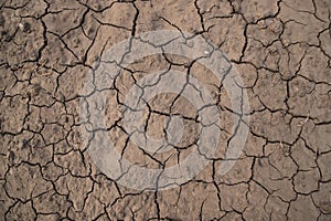 Dry cracked earth background, global warming, climate change concept