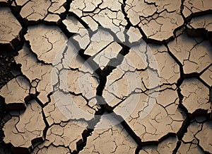 Dry cracked earth background. Global warming and climate change concept.