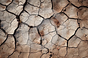 Dry cracked earth background. Global warming, climate change concept