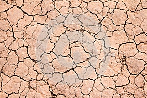 Dry cracked earth background texture