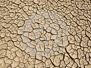 Dry, cracked earth, soil illustration