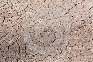 Dry cracked earth texture