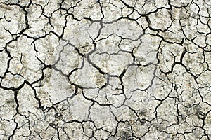 Dry cracked earth texture. Drought. Soil erosion. Abstract background. Global Warming. Climate Change. Crack soil in the