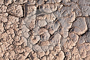 Dry cracked ground