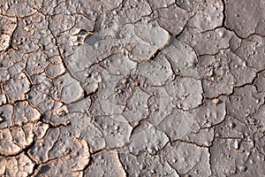 Dry cracked ground