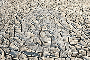 Dry cracked ground