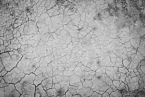 Dry and cracked ground from above