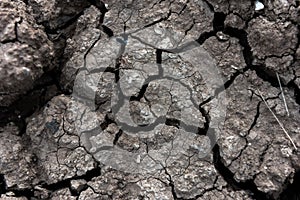 Dry cracked ground for background and design