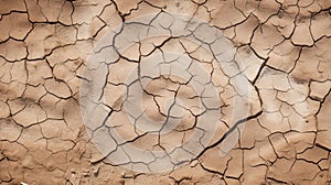 Dry and cracked ground, dry for lack of rain. Impacts of climate change such as desertification and drought