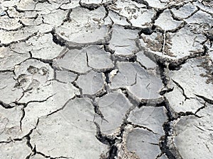Dry cracked ground texture background