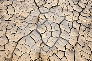 dry and cracked mud texture