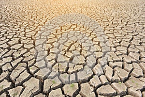 Dry, cracked soil