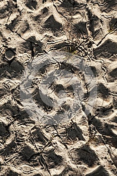 Dry cracked soil texture, Cracked  parched earth.