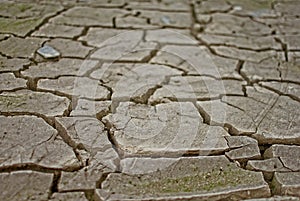 Dry crasked soil