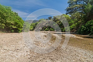Dry creek in Machalilla National Park