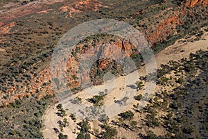 A dry creek in the West MacDonnell ranges